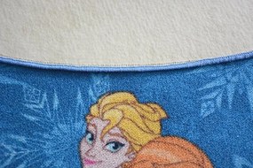 Koberec kruh FROZEN nebeský krajina ľadu ELZA