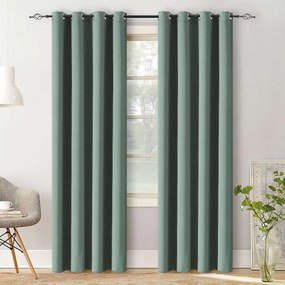 Sivozelený záves OXFORD 140x250 cm Zavesenie: Riasiaca páska