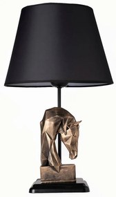 Stolná lampa 1xE27/40W/230V čierna/zlatá
