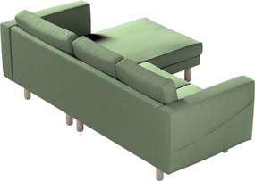 Poťah na sedačku Norsborg s ležadlom - 3 os. farba produktu zelená látka zapletaná