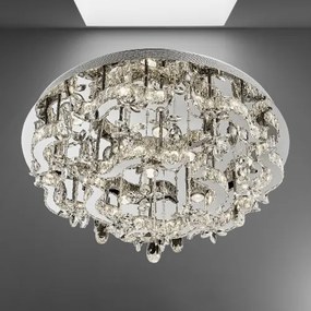 Stropnica do spálne krištáľ LUXERA 62408 LED ARAMEA Ø80