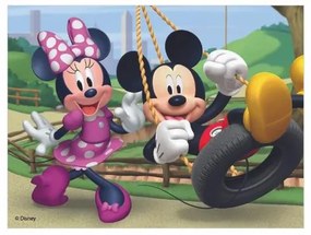 Drevené kocky MICKEY A MINNIE 12 ks