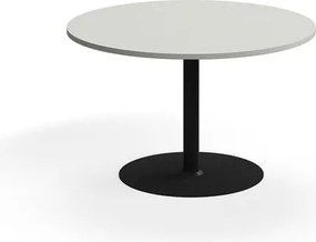 Stôl VERTICUS, Ø1200x720 mm, svetlošedá/čierna