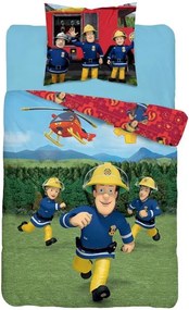 Detské obliečky Požiarnik Sam Vrtuľník, 140x200