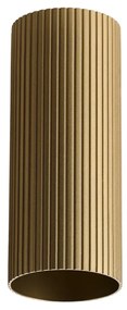 Minimalistické bodové svietidlo Lucas Ribbed Tube 30 zlatá