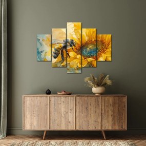 Obraz - Včielka, akvarel (150x105 cm)