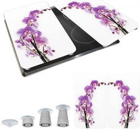 WENKO 2521433500 - Kryt dosky ABDECKPLATTE - motív kvetov a rastlín, 30 x 52 cm, pestrofarebný