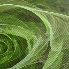 Obraz - Abstraktné ruže zelená (120x50 cm)