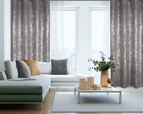 ZATEMŇOVACÍ ZÁVES NA KRÚŽKOCH ELISE 140X250 CM SIVÁ