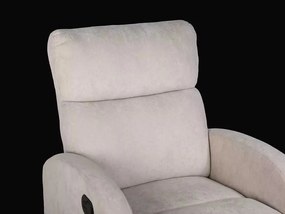 LuxuryForm DESIGN Televízne kreslo BRUNO otočné s polohovaním - béžové