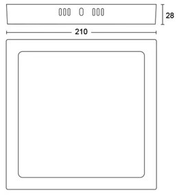 Philips - LED Stropné svietidlo MAGNEOS LED/12W/230V 2700K čierna
