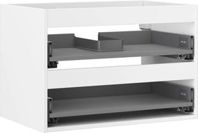 Mexen Box-A, závesná skrinka 70 cm, 2 zásuvky, biela matná, 91AX0-0700-470-2-01