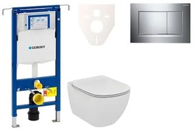 Cenově zvýhodněný závěsný WC set Geberit do lehkých stěn / předstěnová + WC Ideal Standard Tesi 111.355.00.5NE6, 1 ks