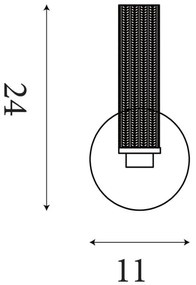 Searchlight 10371SB - LED stmievateľné kúpeľňové nástenné svietidlo ABERDEEN LED/7W/230V IP44 mosadz