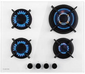 Klarstein Goldflame 4, plynová varná doska, 4 mosadzné horáky, sklokeramika