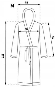 Dámský župan z mikrovlákna Sharon S/M bílý