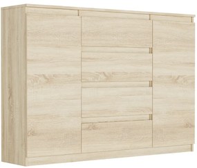 Priestranná komoda R-140-S4 - rôzne farebné prevedenia biela