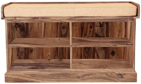 furniture-nabytek.cz - Drevený botník s lavicou 105x60x40 z masívu palisander