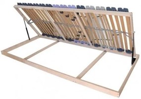 Texpol OPTIMAL PLUS 5V BOČNÝ VÝKLOP -  lamelový rošt 110 x 200 cm, brezové lamely + brezové nosníky