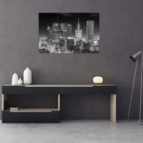 Obraz - Čiernobiely New York (90x60 cm)
