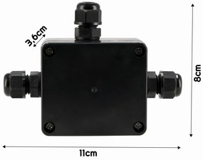 BERGE Hermetický krabica IP68 so 4 PIN konektorom
