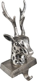 Strieborný antik kovový háčik na pančuchu - 12*7*28 cm