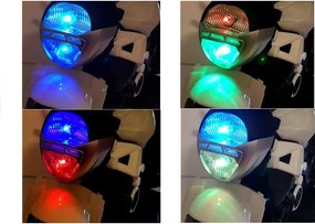 LEAN CARS Elektrická motorka pre deti GTM1188 s LED svetlom, žltá