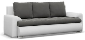 Trojmiestna rozkladacia sedačka FORESTA tmavosivá / biela