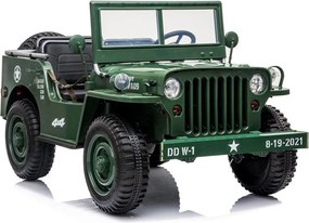 JOKOMISIADA Autíčko na batérie pre 3 osoby J E E P Willys s diaľkovým ovládaním PA0249