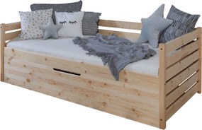 XXXLutz POSTEĽ S VÝSUVNÝM LÔŽKOM, 90/200 cm prírodná farba MID.YOU - Detské izby - 000406011005