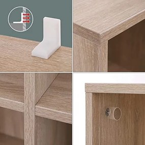 Drevená knižnica VASAGLE LBC024NL