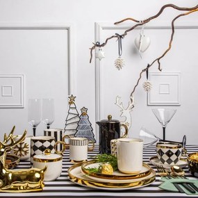 Altom Porcelánový dezertný tanier Palazzo 21 cm, biela