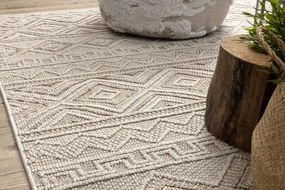 Koberec JERSEY 19234 béžový, kosoštvorce BOHO