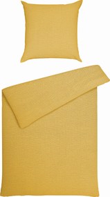 XXXLutz POSTEĽNÁ BIELIZEŇ, seersucker, žltá, 155/220 cm Janine - Online Only bytové doplnky - 003361017731