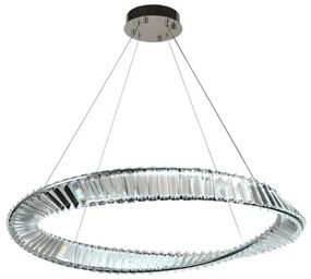 LED Stmievateľný krištáľový luster na lanku LED/50W/230V + diaľkové ovládanie