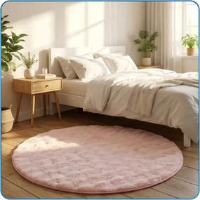 Koberec Rabbit Bubble ružový kruh