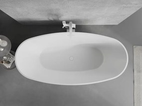 Mexen Lira, voľne stojaca vaňa, vzor, 170 x 80 cm, biela-čierna, przelew biały- 52831708075-20