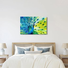 Obraz páva (90x60 cm)