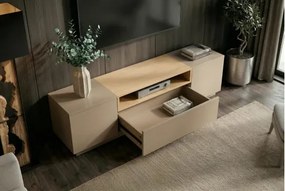 TV-skrinka 47812 Loft 160cm Sivá/Prírodná Dub Dyha  - Komfort-nábytok