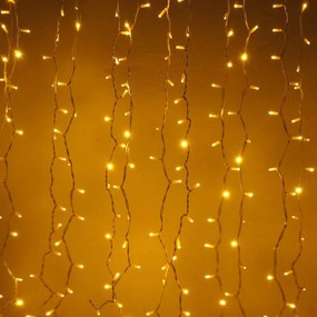 DECOLED LED světelná záclona HOBBY LINE, 2x2m, teple bílá, 200 diod, pouze do interiéru