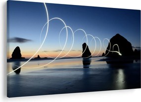 Obraz - pláž pri západe (90x60 cm)