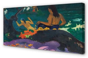 Obraz canvas Fatata te Miti (Na pobreží) - Paul Gauguin 100x50 cm