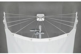 WENKO 23863100 - Sprchový držiak 96x72 cm nerez/biela