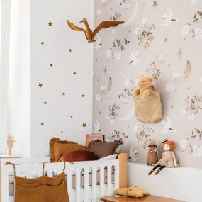 Tapeta vtáky na nočnej oblohe 280x100 cm