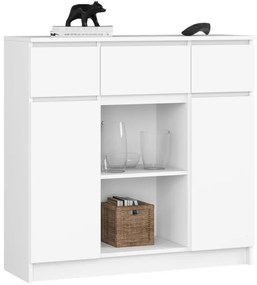 Komoda K100 2D 3SZ 2P biela