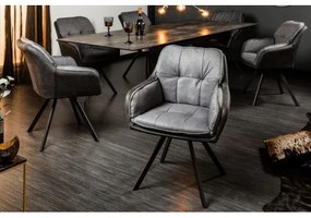 Stolička 39301 Lounger Šedá/Antracit - otočná  - Komfort-nábytok