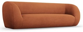 Oranžová pohovka z textílie buklé 230 cm Essen – Cosmopolitan Design