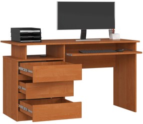 Volně stojící psací stůl CLP 135 cm olše