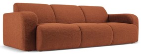 Hnedá pohovka z textílie bouclé 235 cm Molino – Micadoni Home