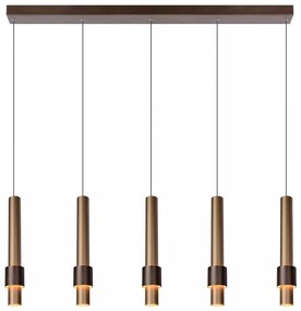 Lucide 24402/30/96 -LED Stmievateľný luster na lanku MARGARY 5xLED/4,2W/230V mosadz